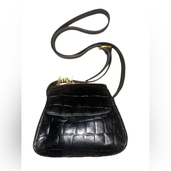 Nicole Miller Handbags - NICOLE MILLER Black Crossbody Bag with Gold tone Hardware